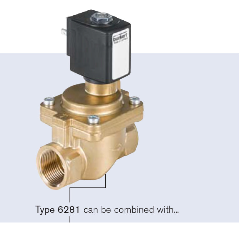 Servo-assisted 2/2-way Diaphragm Valve