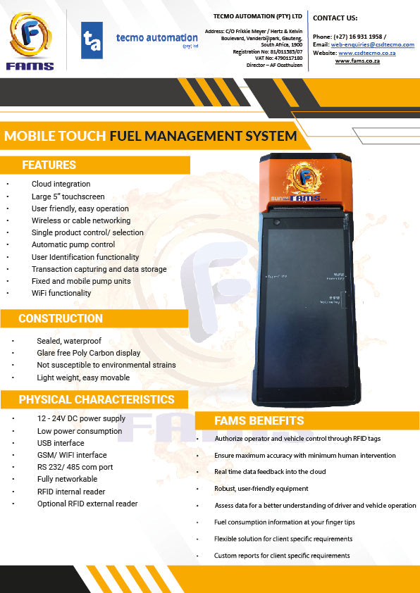 FAMS FMS Mobile with I/O